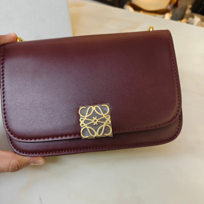 LW Goya Silk Handbag - Wine (Ultra Premium)