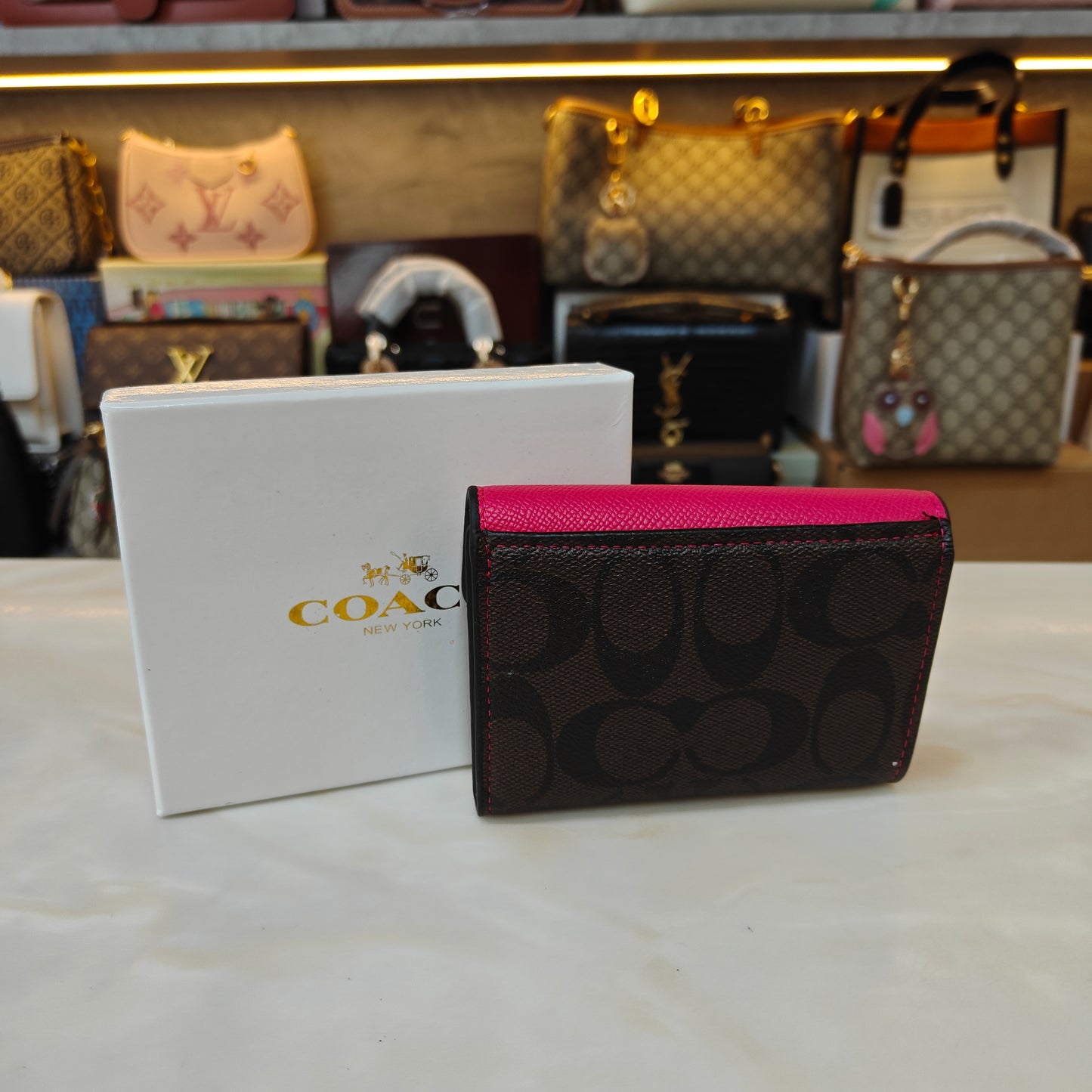 CH 2 Fold Mini Wallet - Pink