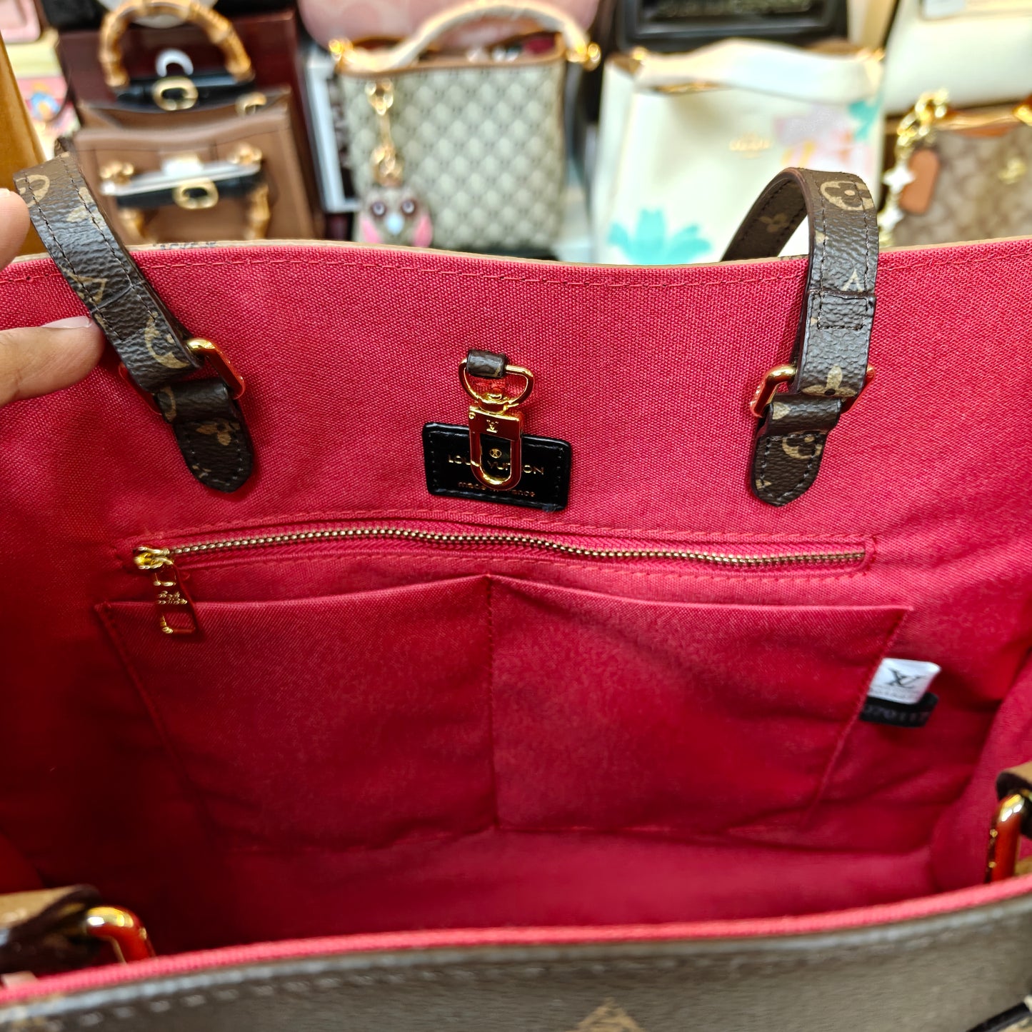 LVB 41cm OTG Large Tote Bag - Coffee (Double Box Ultra Premium)