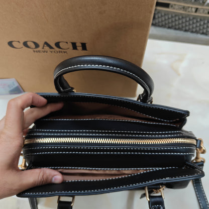 CH Darcie Satchel Bag - Black