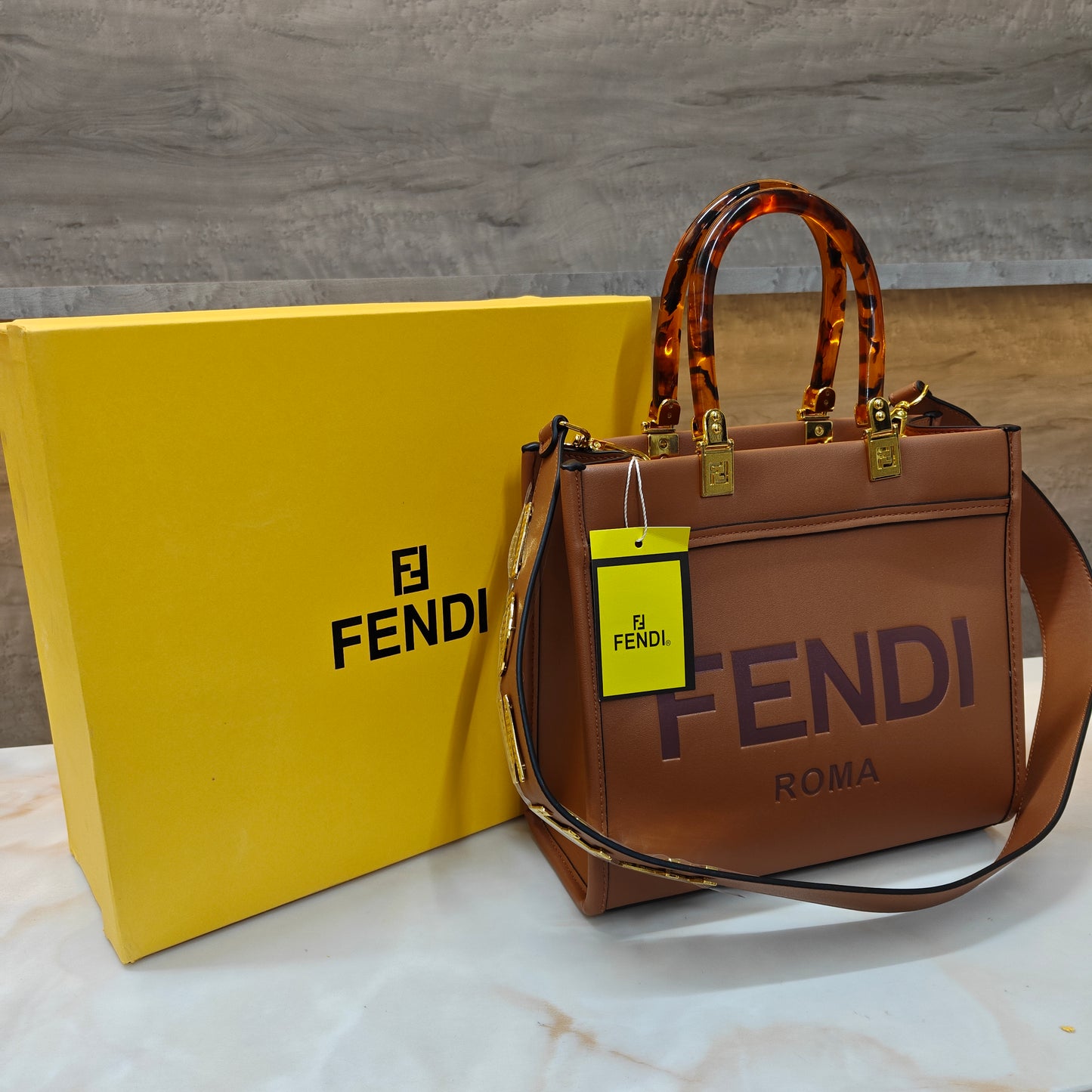 FND Mini Tote - Tan (With Box)
