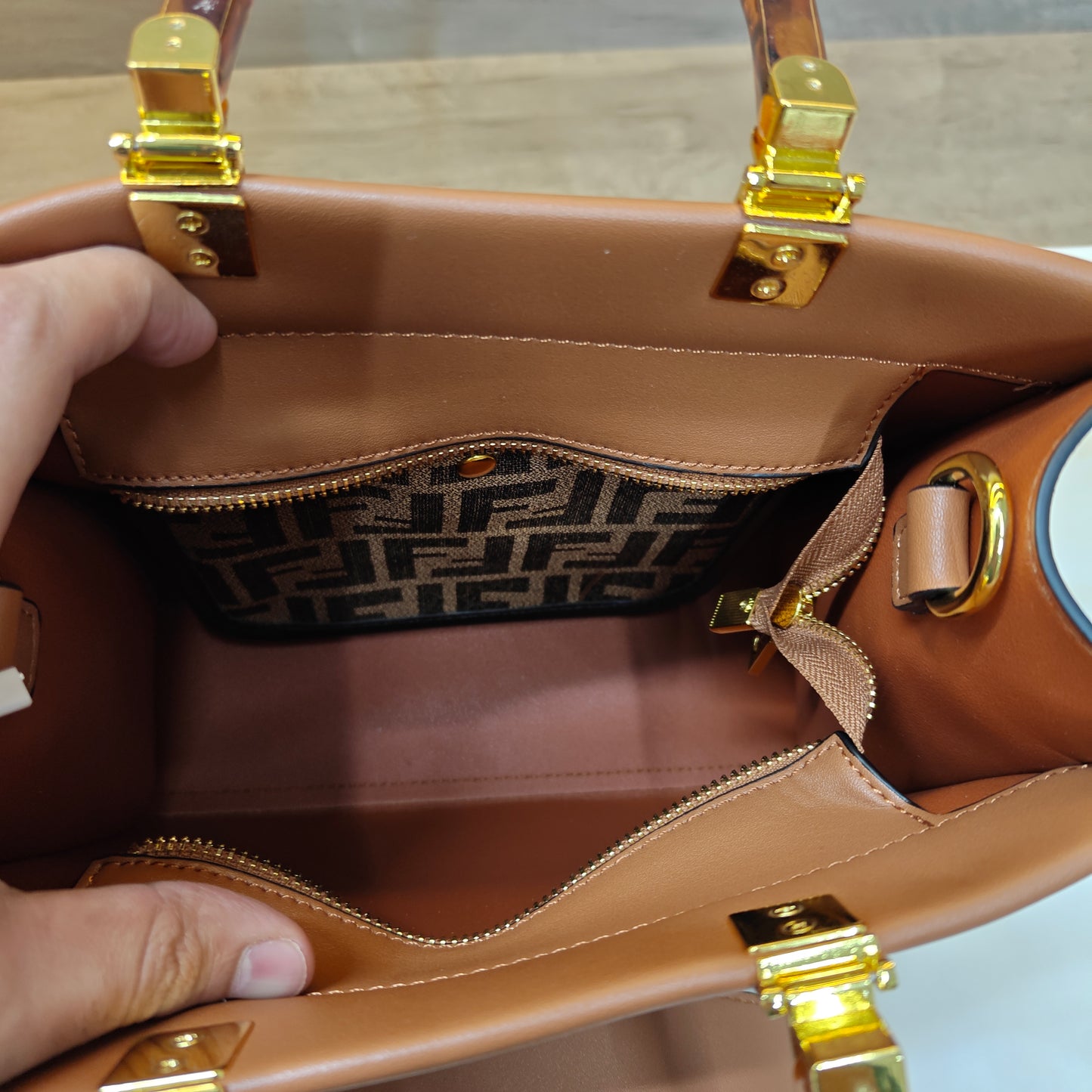 FND Mini Tote - Tan (With Box)