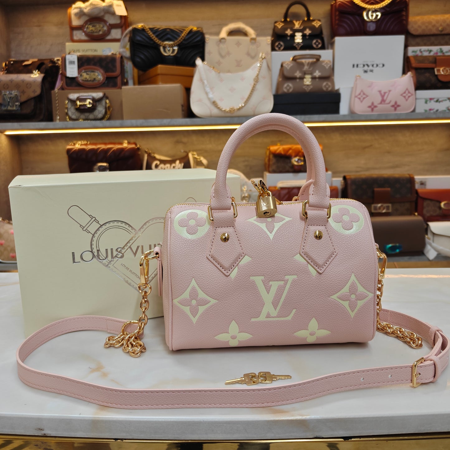 LV Speedy - Pink (Ultra Premium Double Box)