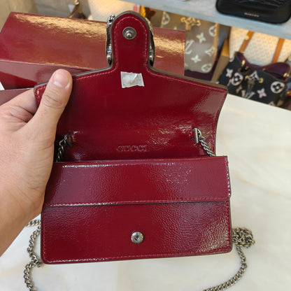 GG90 Diana Crossbody Double Box Packaging - Glossy Wine Colour