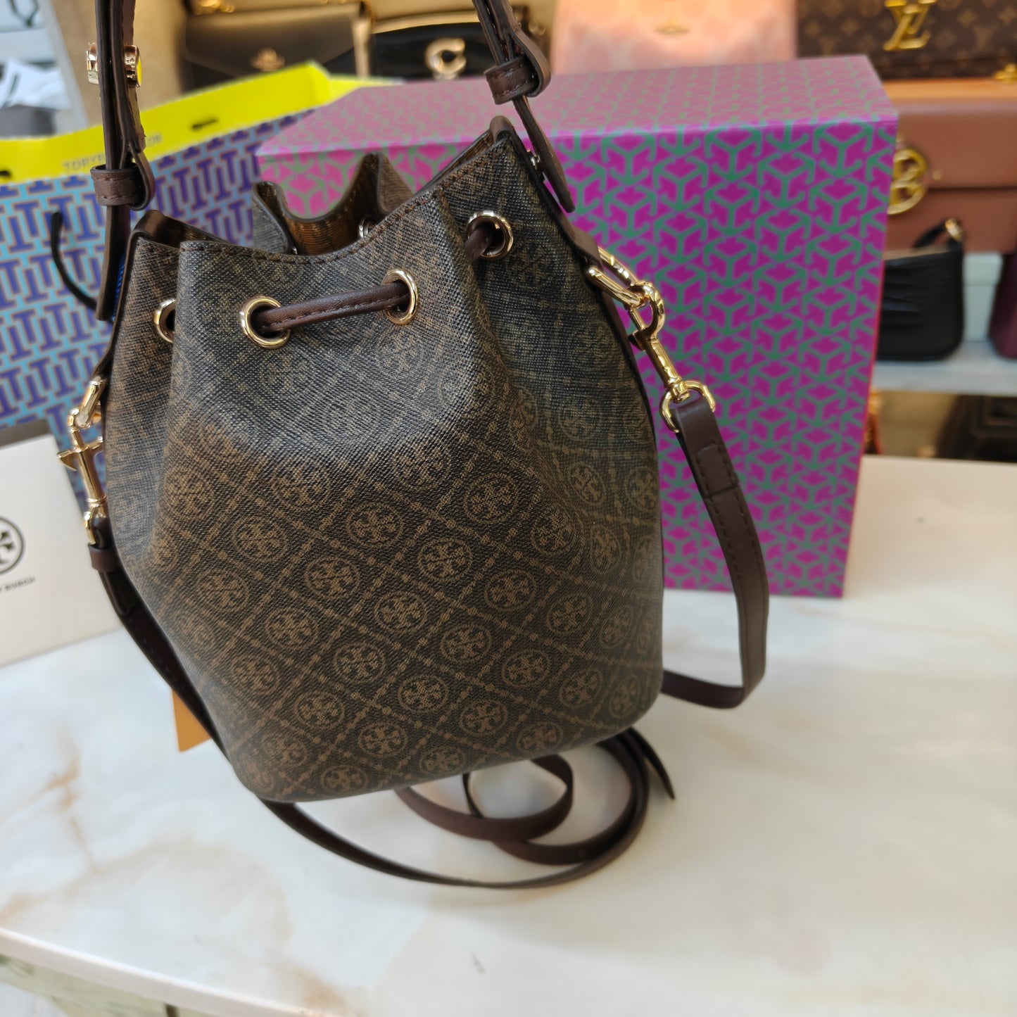 TB Monogram Coated Canvas Mini - (Ultra Premium)