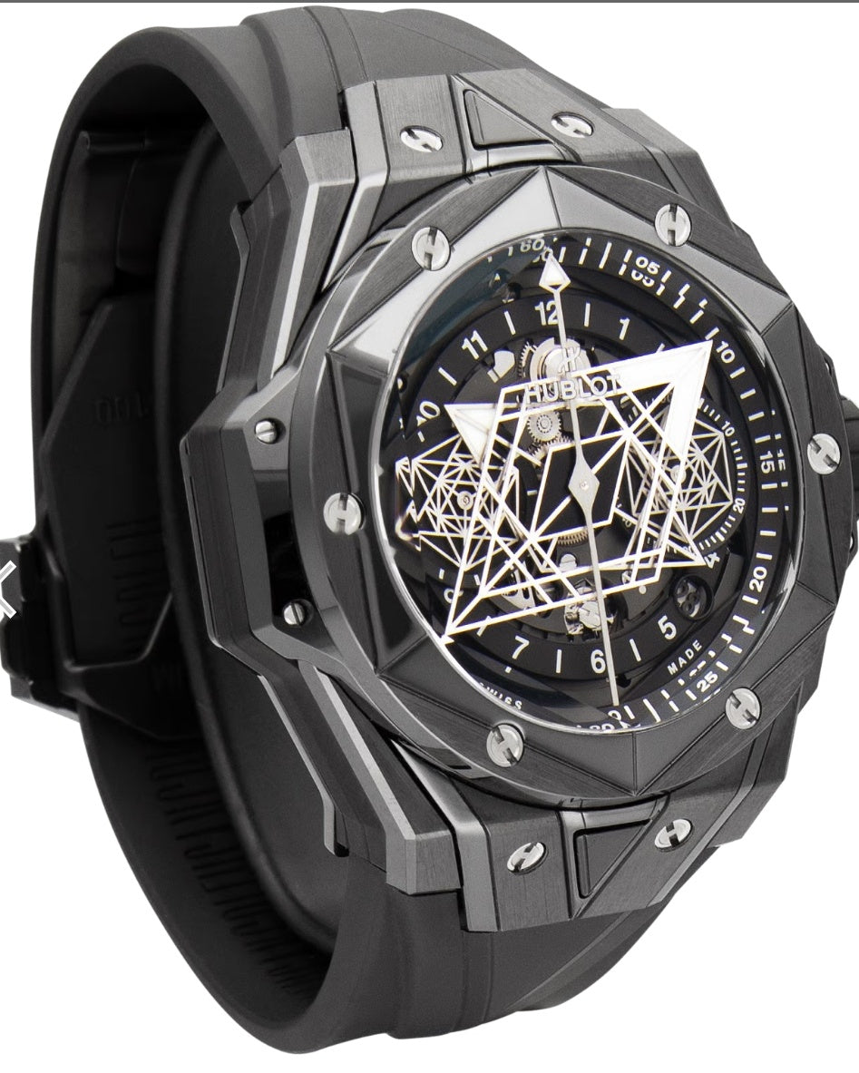 HB Futuristic multi-layered Geometric dial