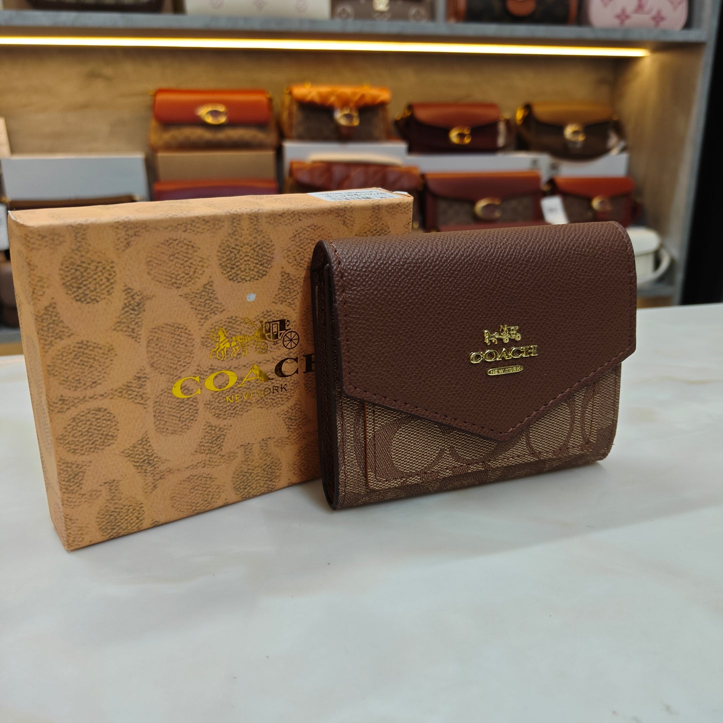 CH Mini Wallet - Coffee Apricot