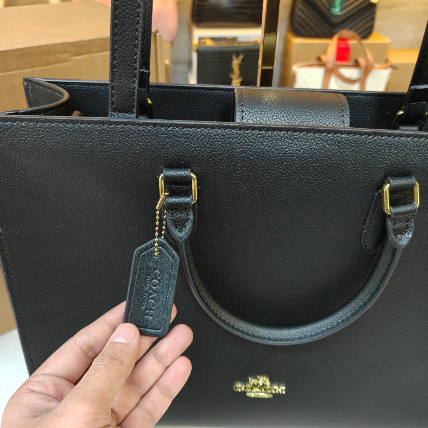 CH Maggie Tote Bag - Ultra Premium with Box (All Black)