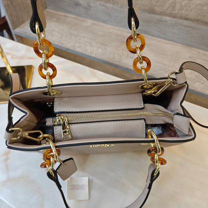 CH44 - Satchel Bag (Beige Colour)