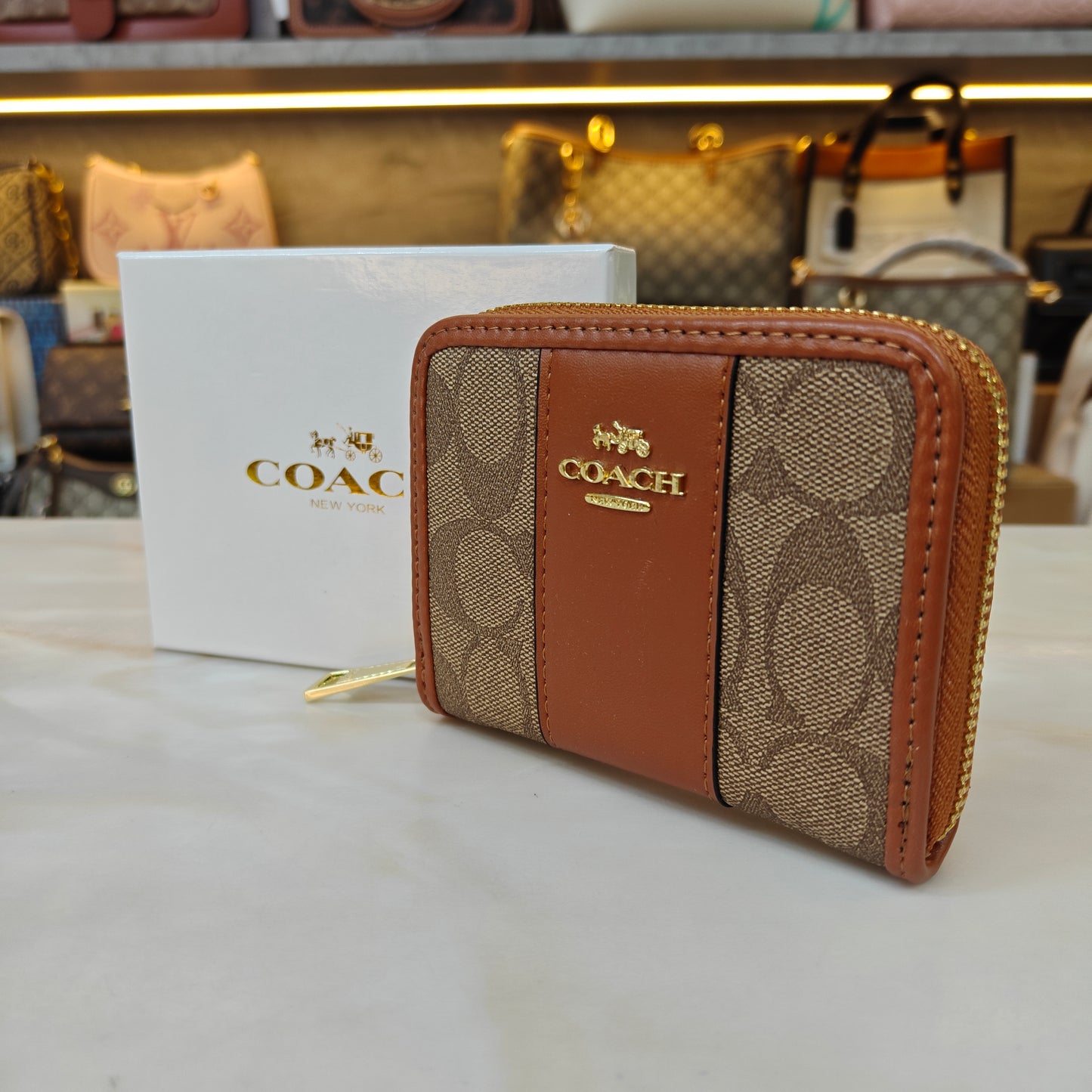 CH Mini Wallet - Tan Apricot
