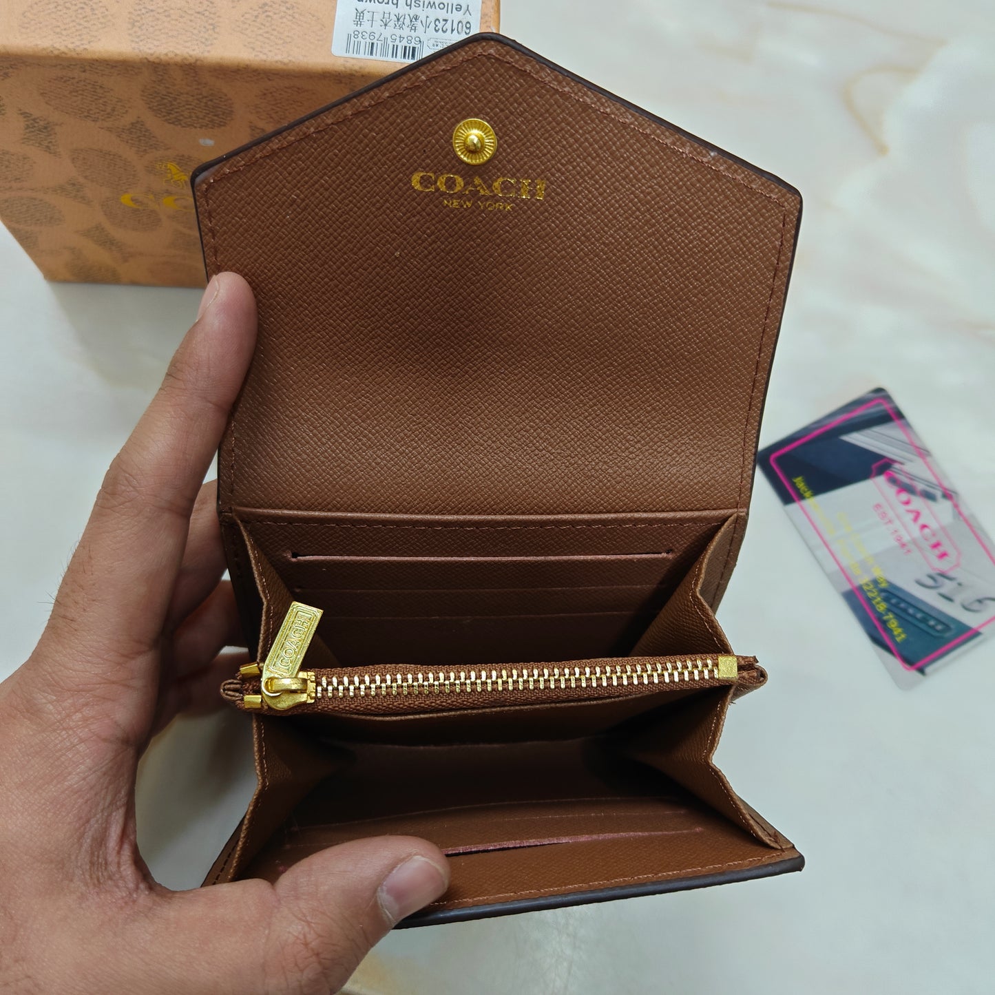 CH Mini Wallet - Coffee Apricot