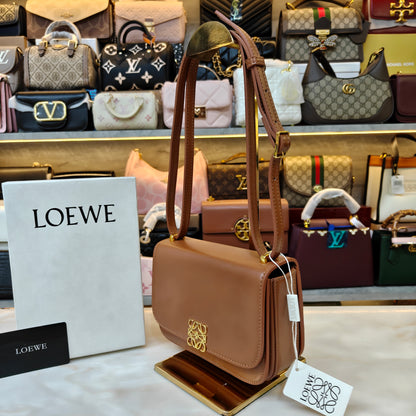 LW Goya Silk Handbag - Brown (Ultra Premium)