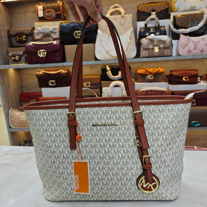 MK Large Tote - White Colour