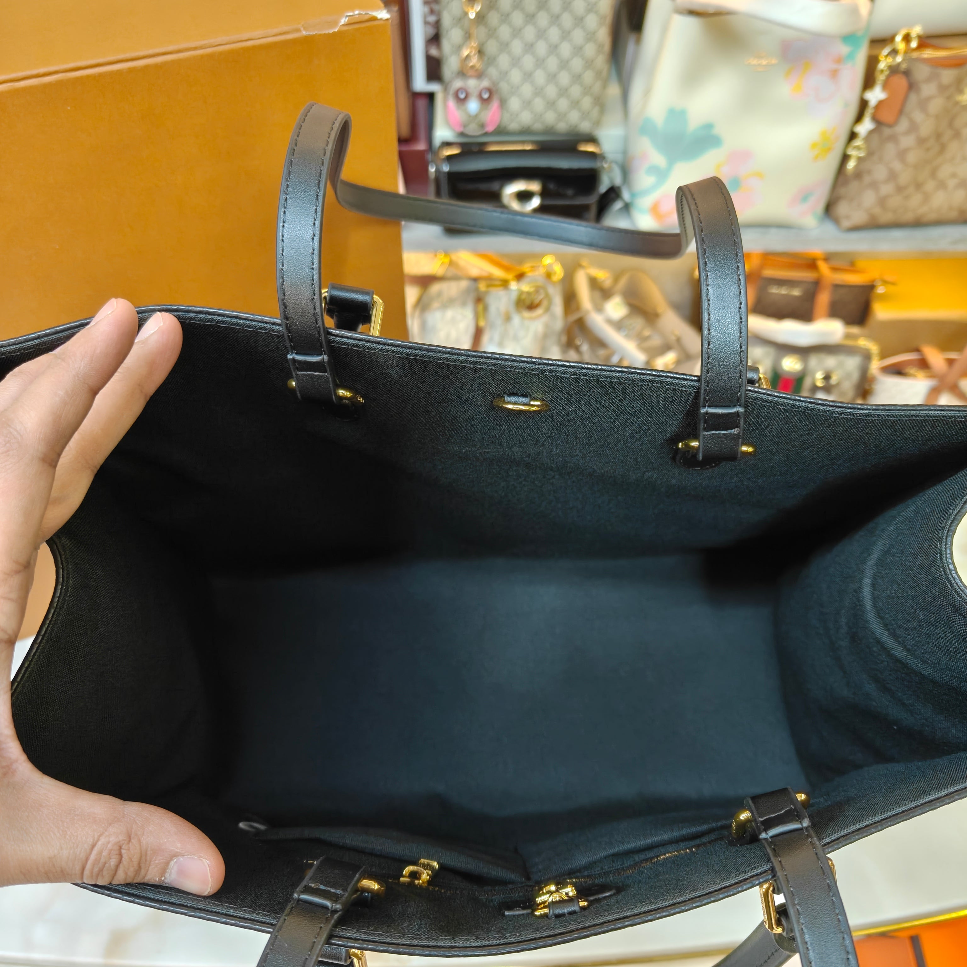 LVB 41cm OTG Large Tote Bag - Black (Double Box Ultra