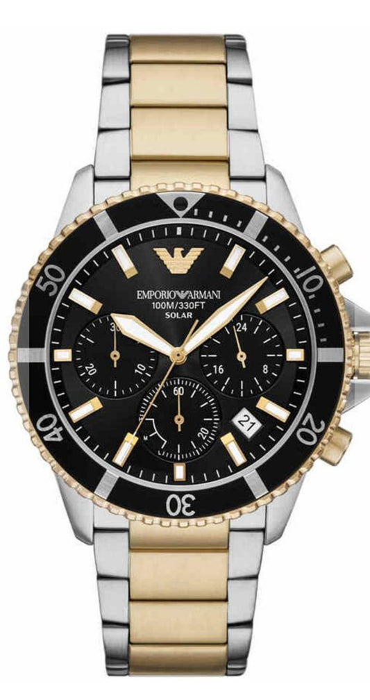 E A Analog Black Dial Men's Watch