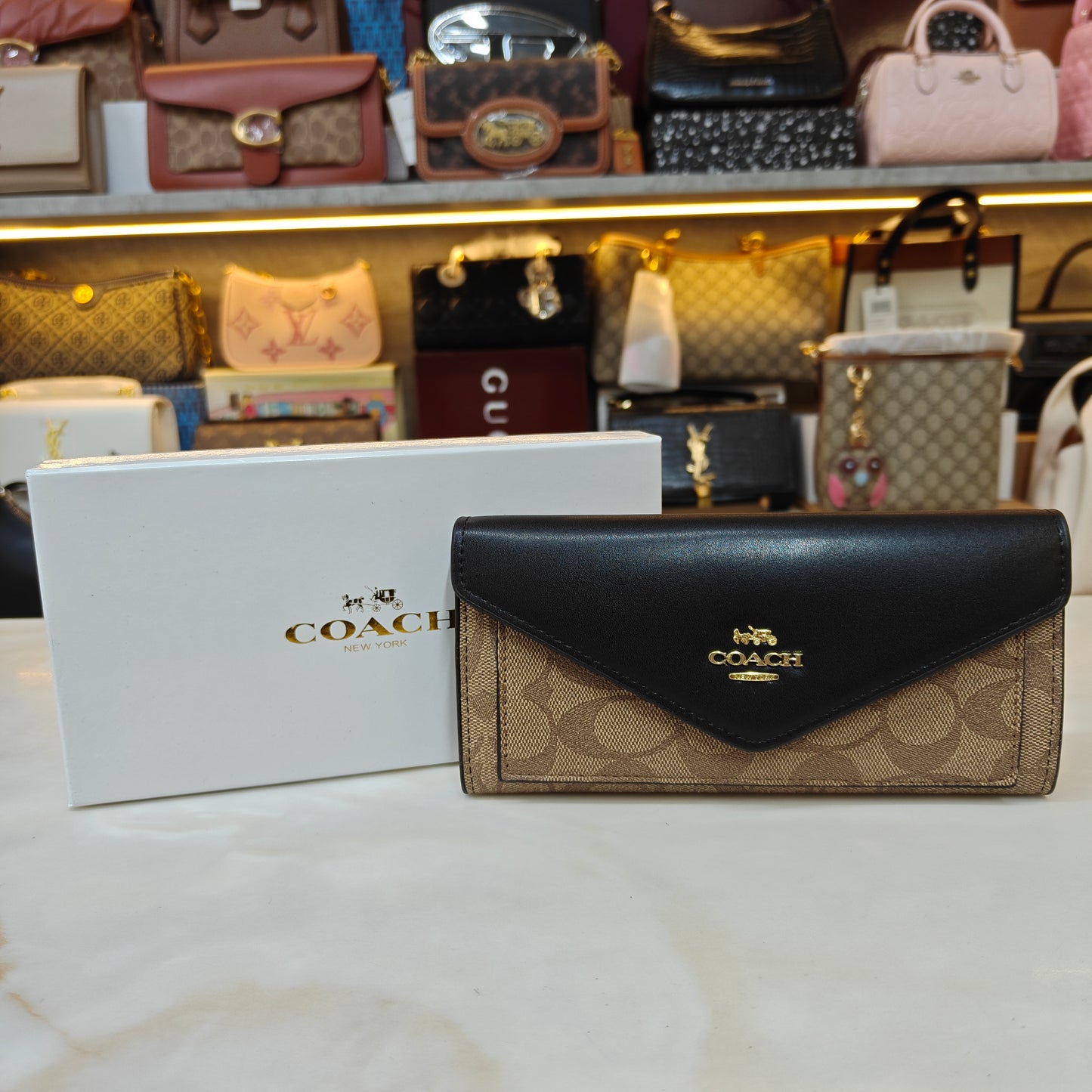 CH Long Wallet - Black Apricot