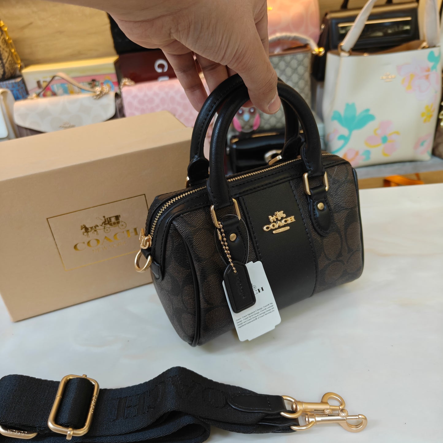CH Speedy Crossbody Satchel - Coffee