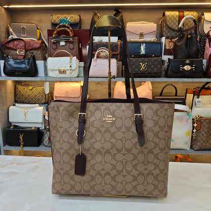 CH Mollie 3 Partition Tote Bag - Coffee Apricot