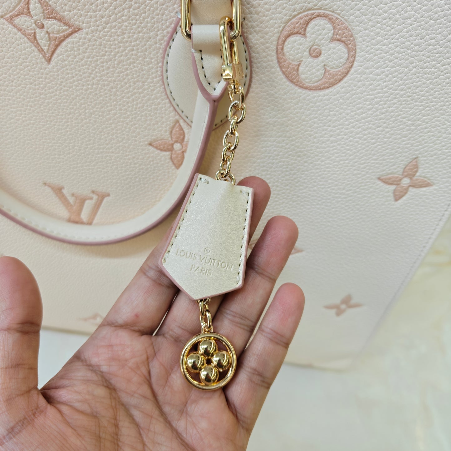 LVB 41cm OTG Large Tote Bag - Cream Pink (Double Box Ultra Premium)