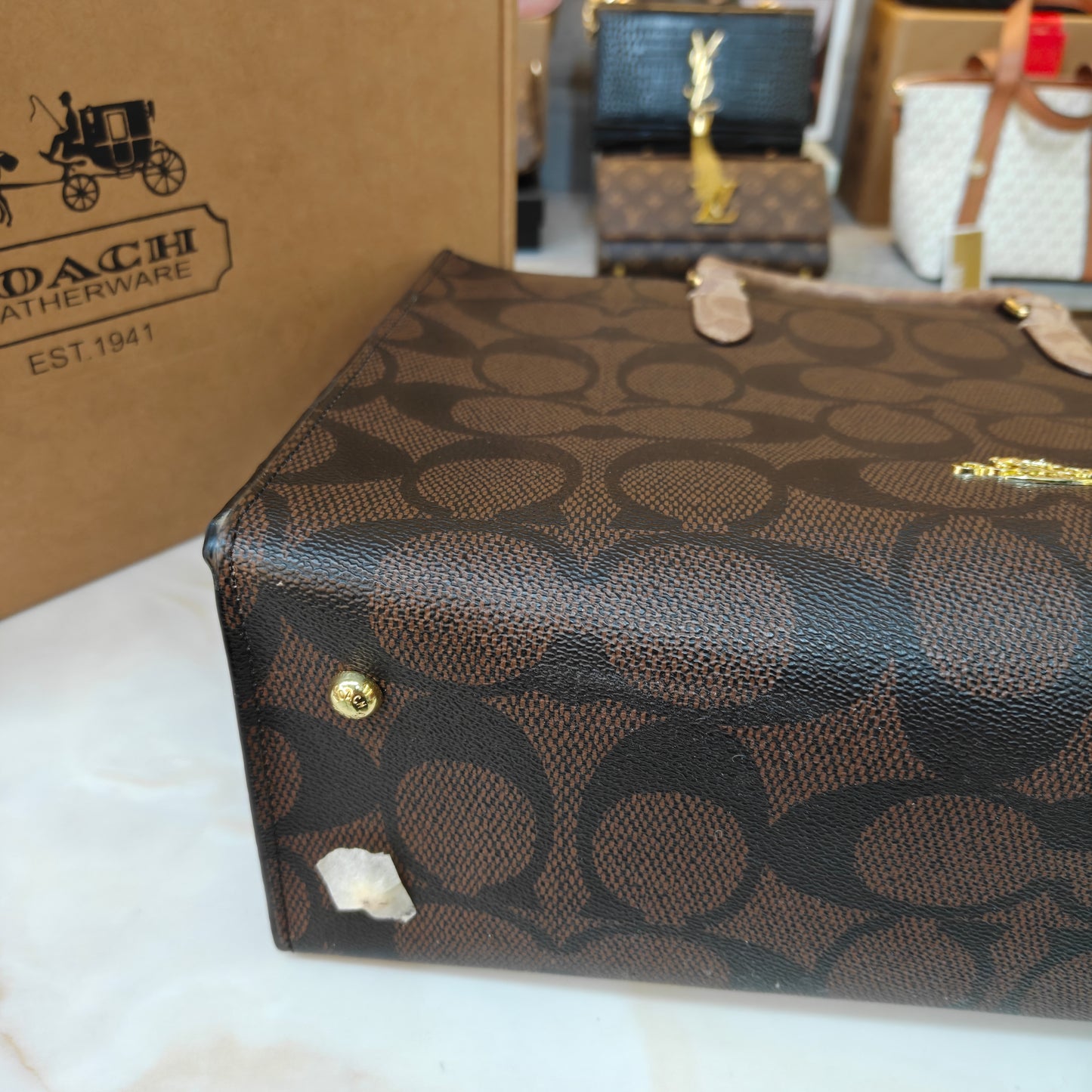 CH Maggie Tote Bag Ultra Premium with Box (Chocolate)