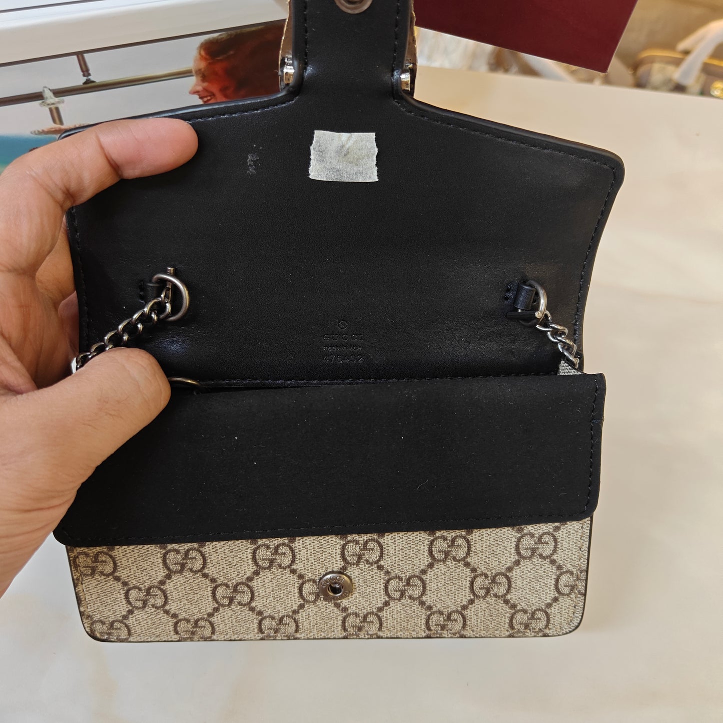 GG Diana Crossbody Bag (Double Box Packaging) - Black Trim