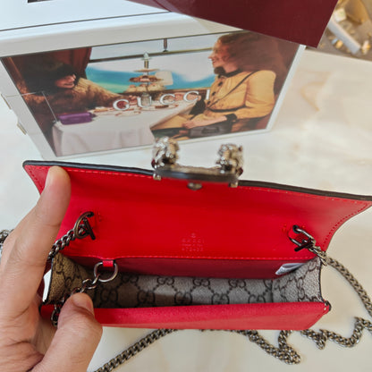 GG Diana Crossbody Bag (Double Box Packaging) - Red Trim