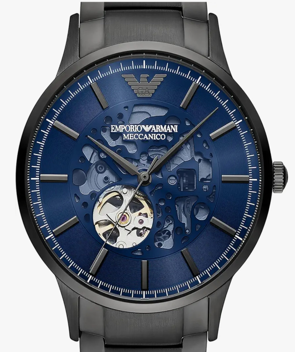 E A Renato Analog Blue Dial Men's