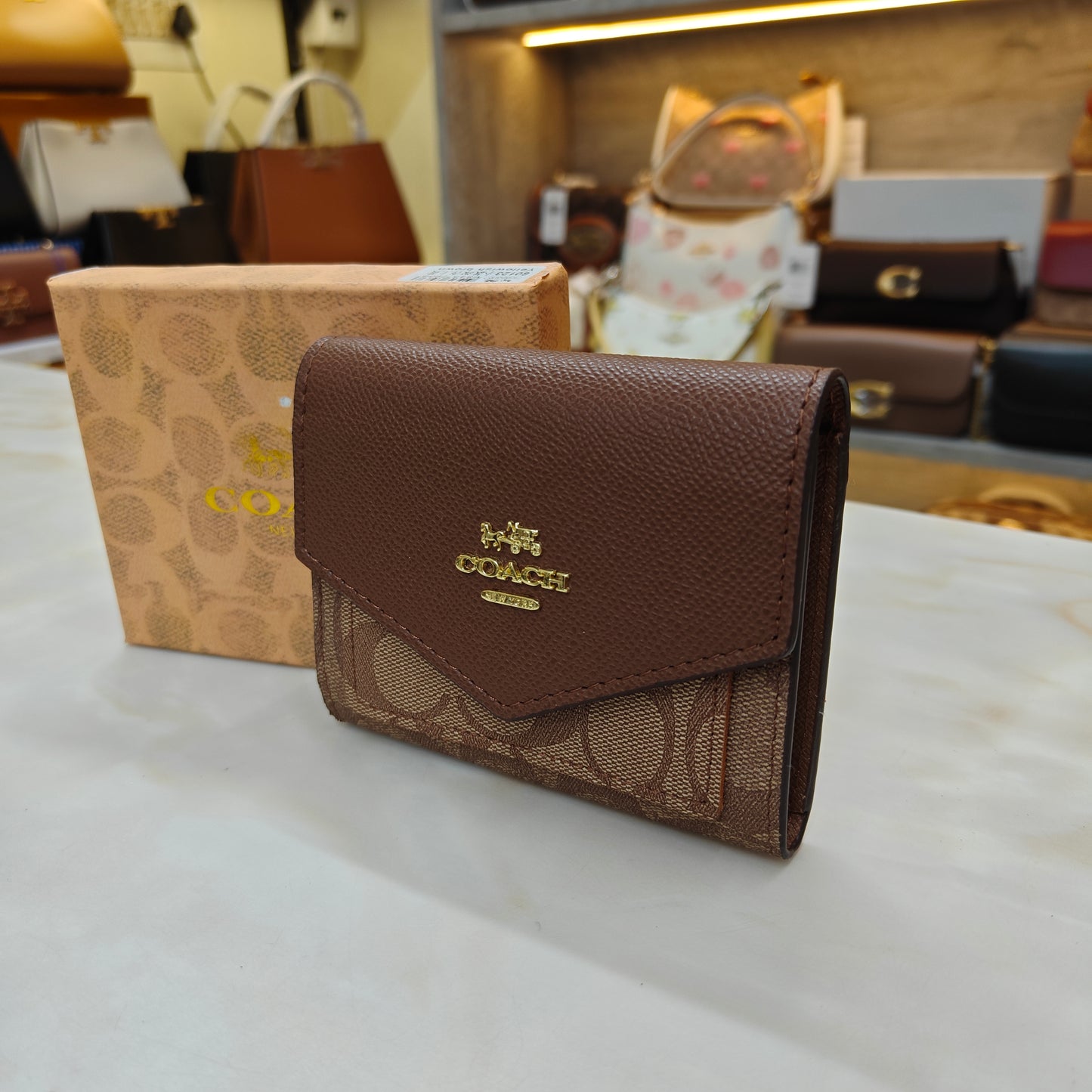 CH Mini Wallet - Coffee Apricot