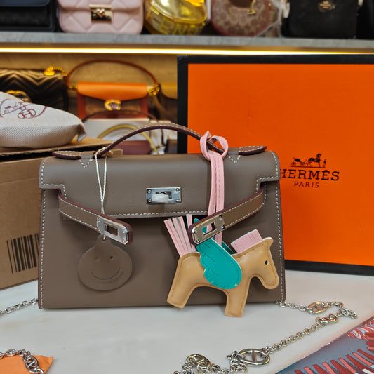 HRMS Mini Kelly- Grey (Ultra Premium Double Box)
