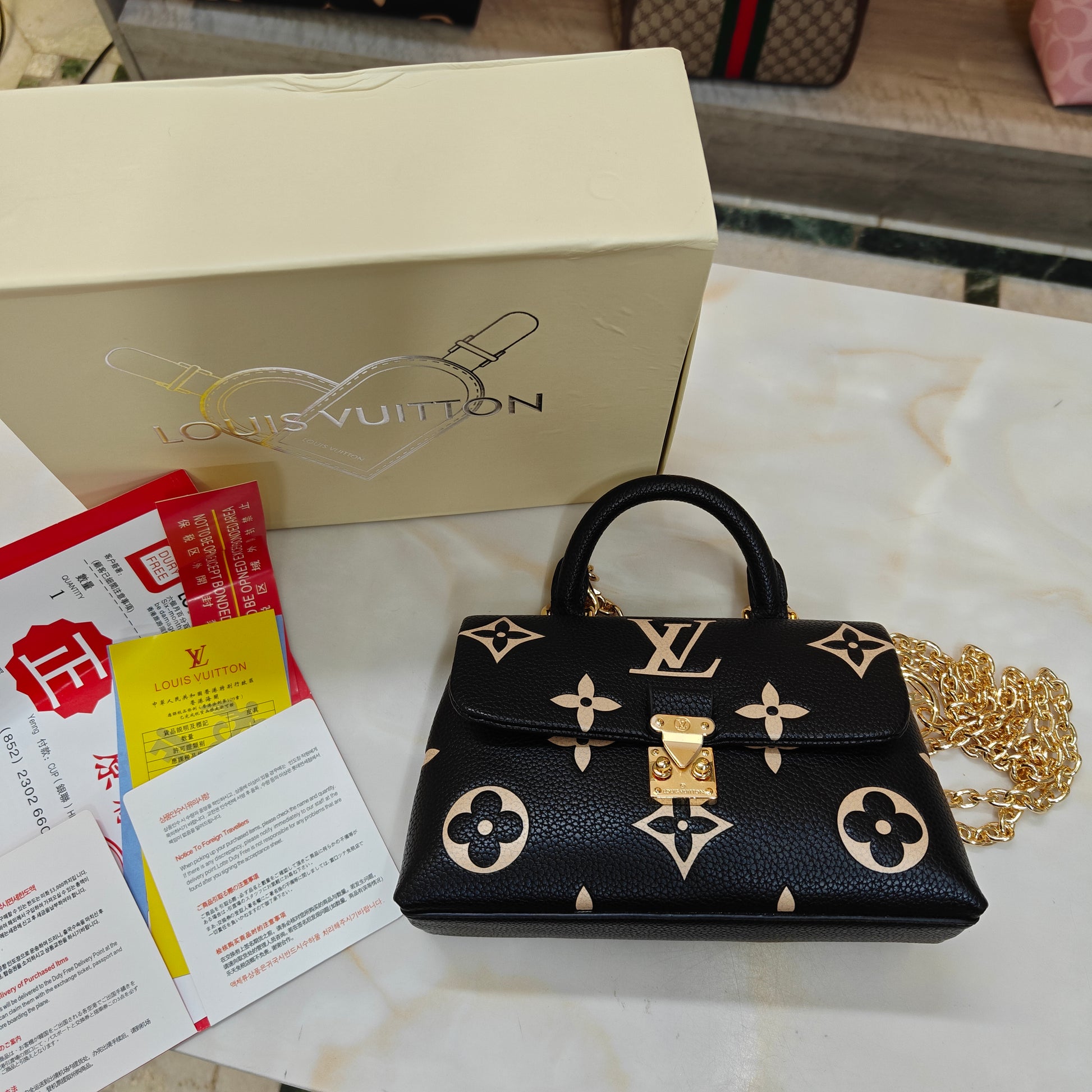 LV Nano Black (Ultra Premium) – Handbags By Moksh