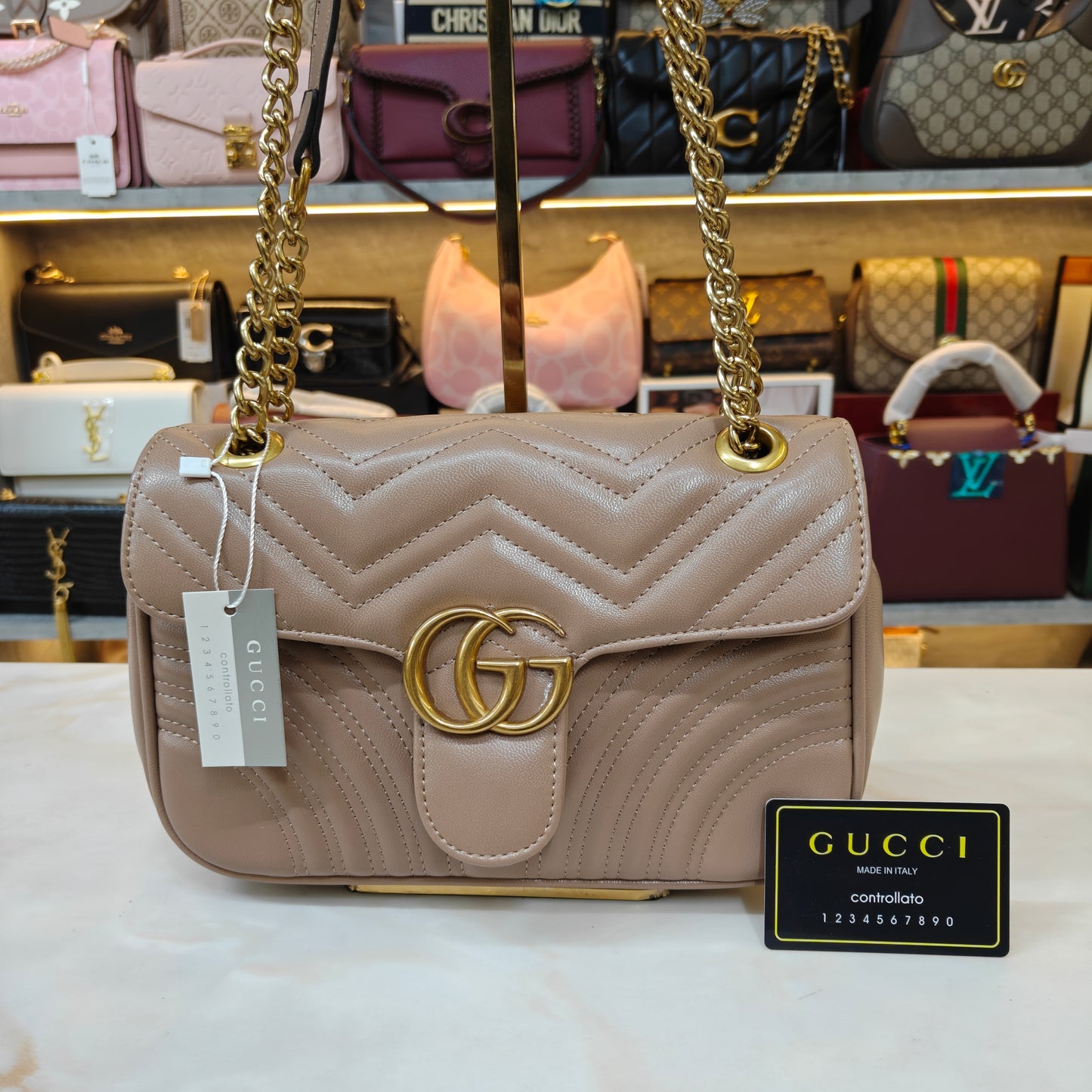 GG Marmont Medium Size (Beige)