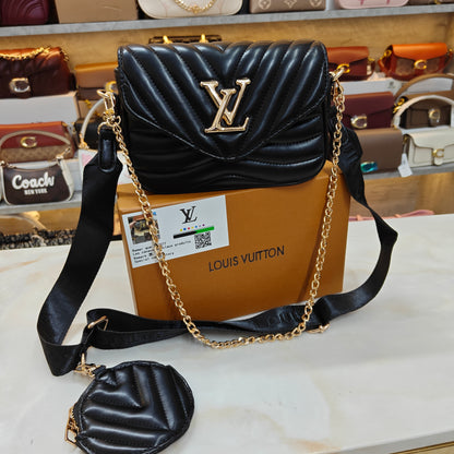 LV Sling Quilted - Black