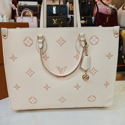 LVB 41cm OTG Large Tote Bag - Cream Pink (Double Box Ultra Premium)