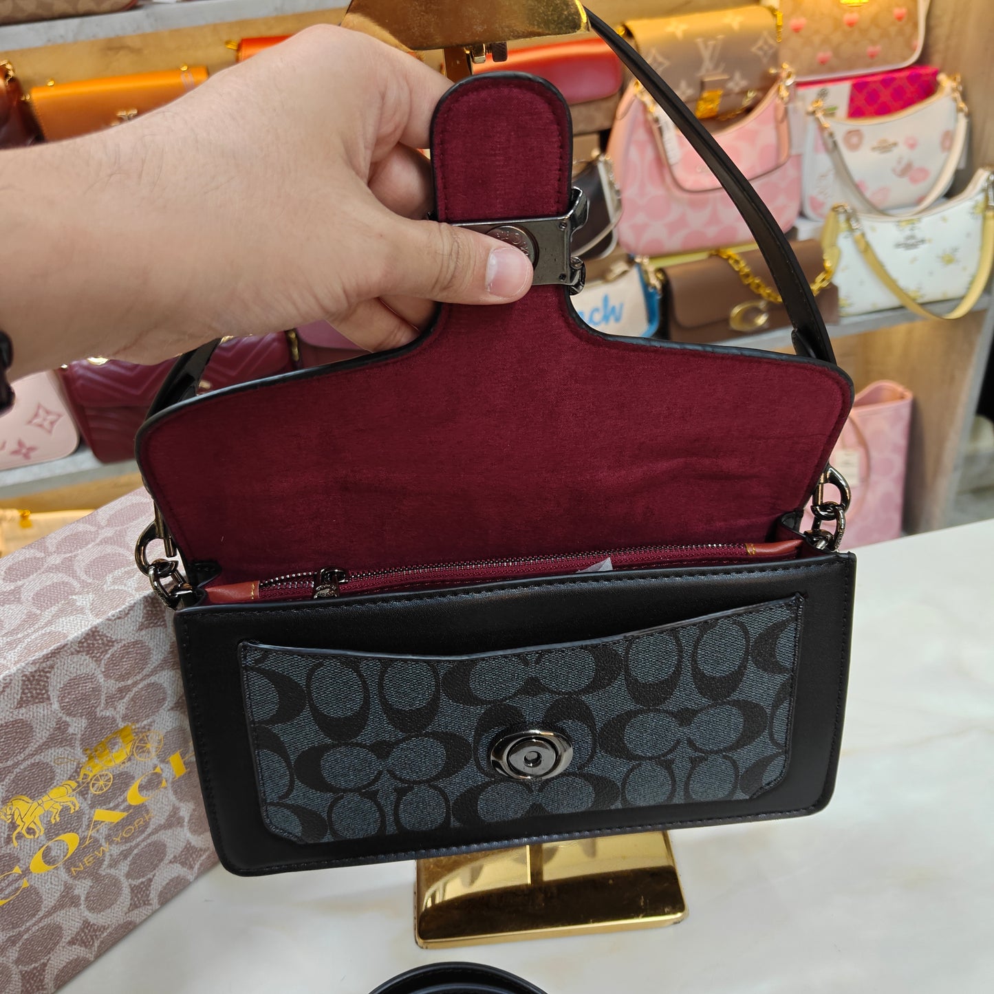 CH Tabby 26 - Shoulder/Sling - Black Grey (CC Box)