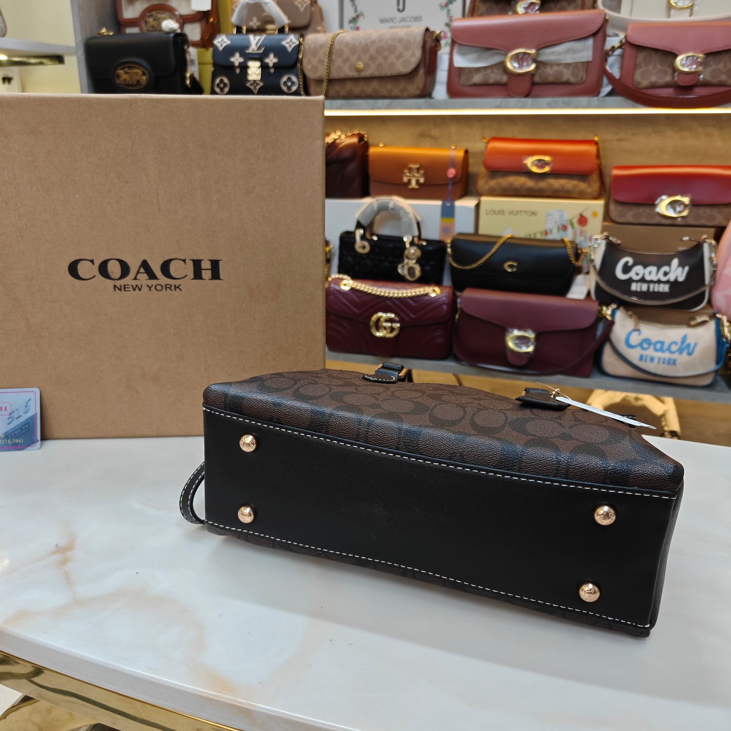 CH Darcie Satchel Bag - Coffee