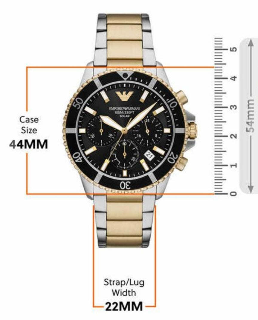 E A Analog Black Dial Men's Watch