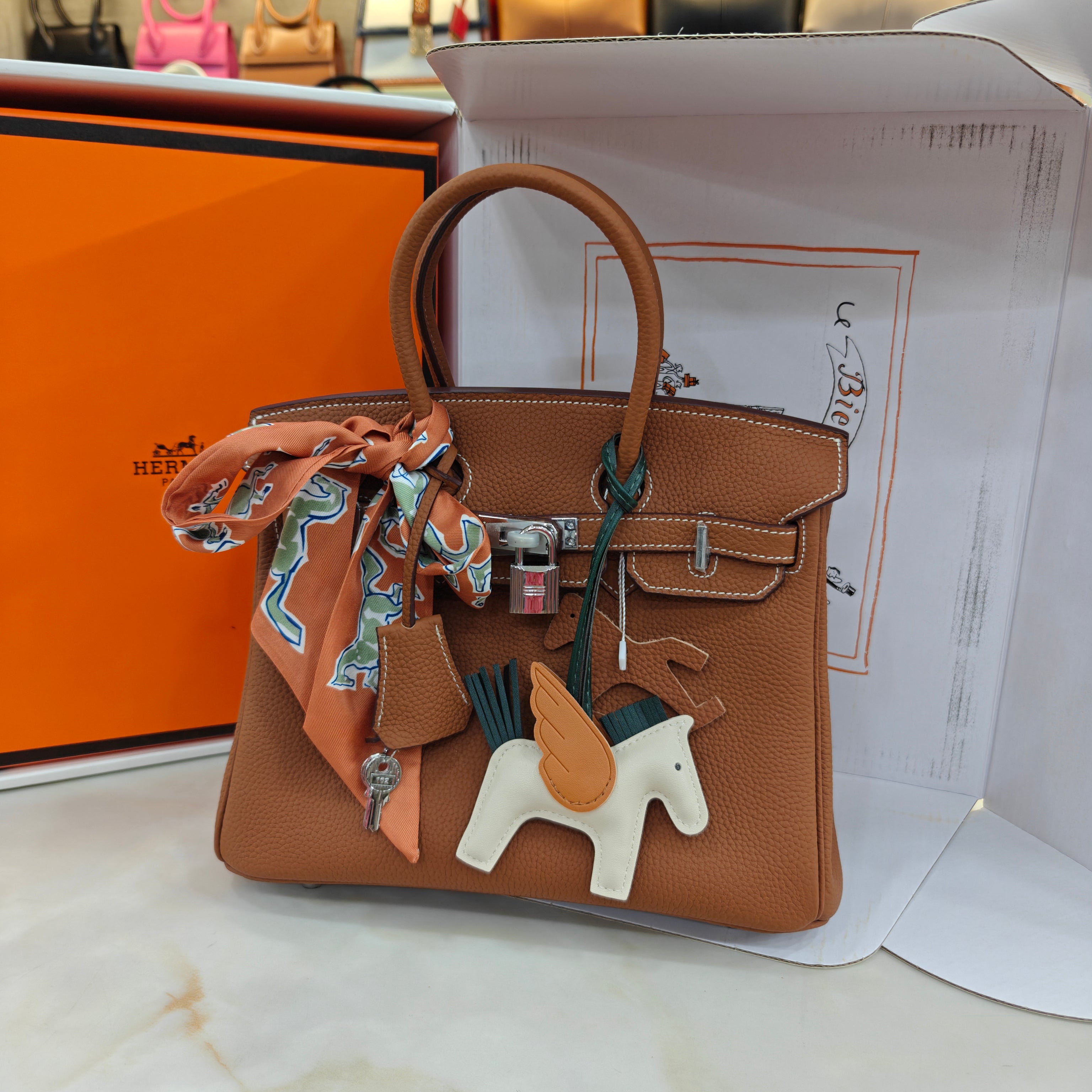 HRMS - BIRKIN - Tan Camel – Moksh Bag Co. | Vibes By Deepika