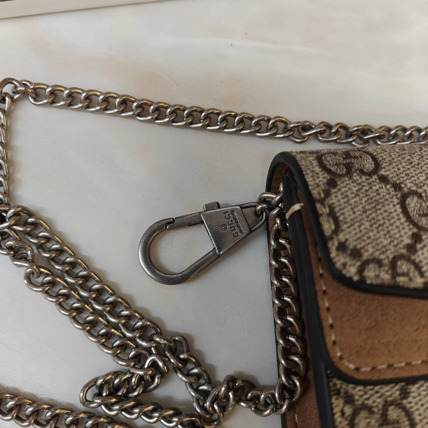 GG Diana Crossbody Bag (Double Box Packaging) - Black Trim