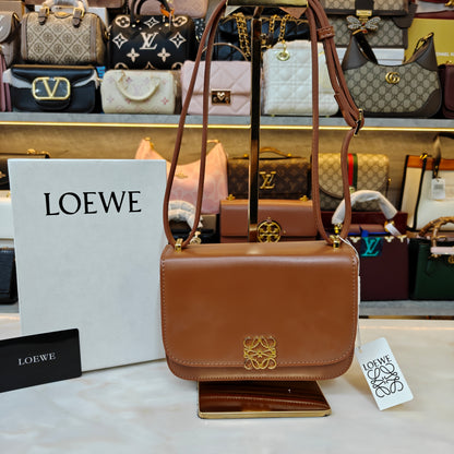 LW Goya Silk Handbag - Brown (Ultra Premium)