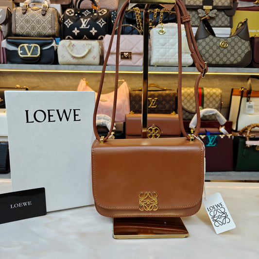 LW Goya Silk Handbag - Brown (Ultra Premium)