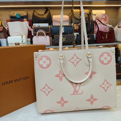 LVB 41cm OTG Large Tote Bag - Cream Pink (Double Box Ultra Premium)