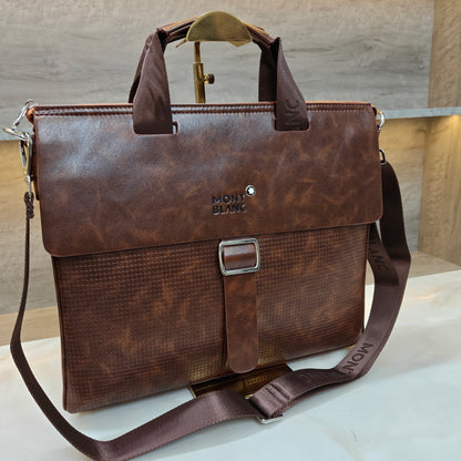 MB Laptop Bag - Brown Colour (Large)