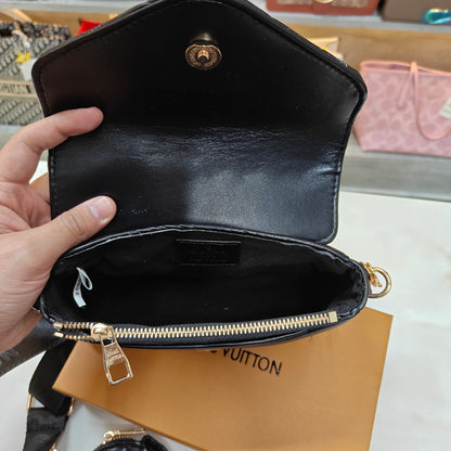 LV Sling Quilted - Black