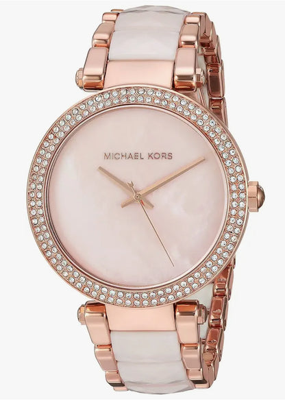 MK Analogue Parker Rose Gold Dial Women's Watch