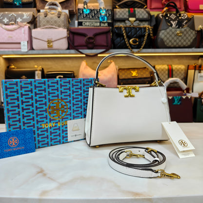 TB Mini Satchel - White