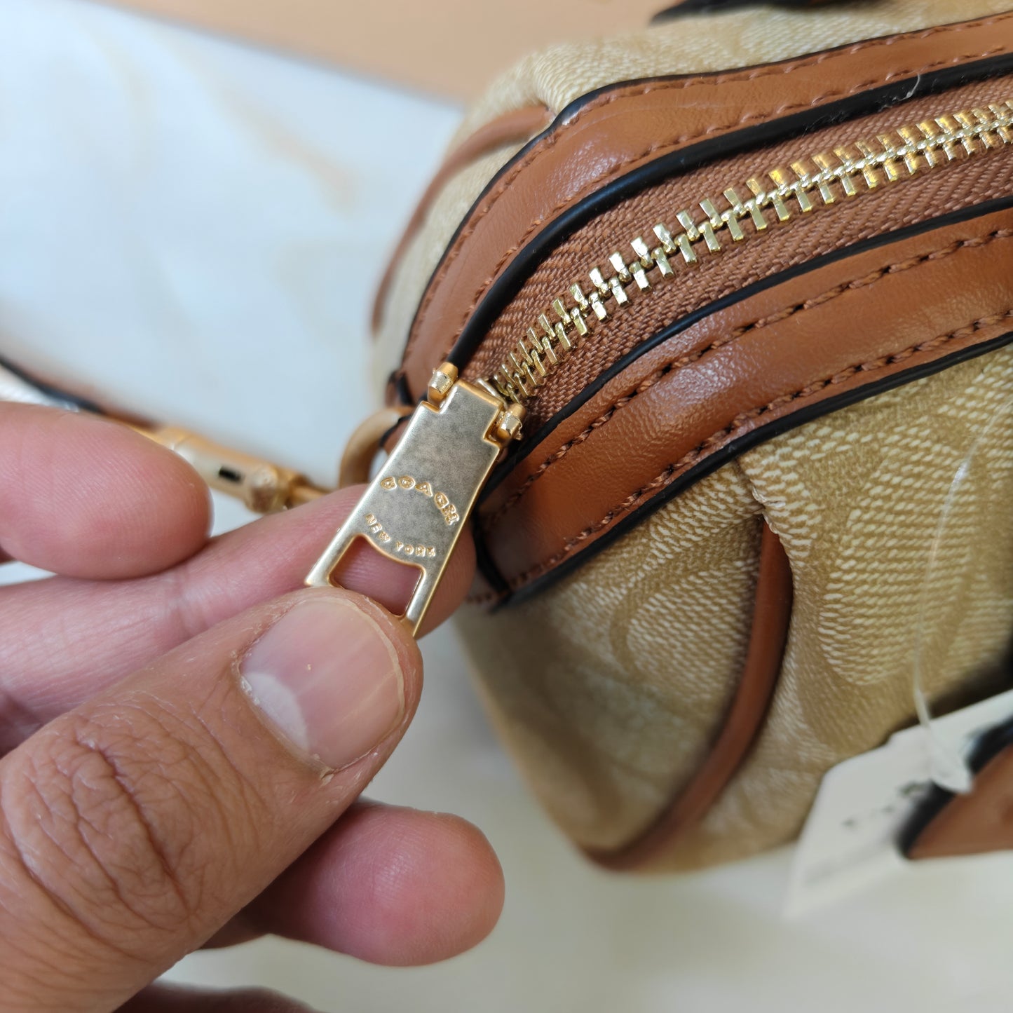 CH Speedy Crossbody Satchel - Light Apricot Colour