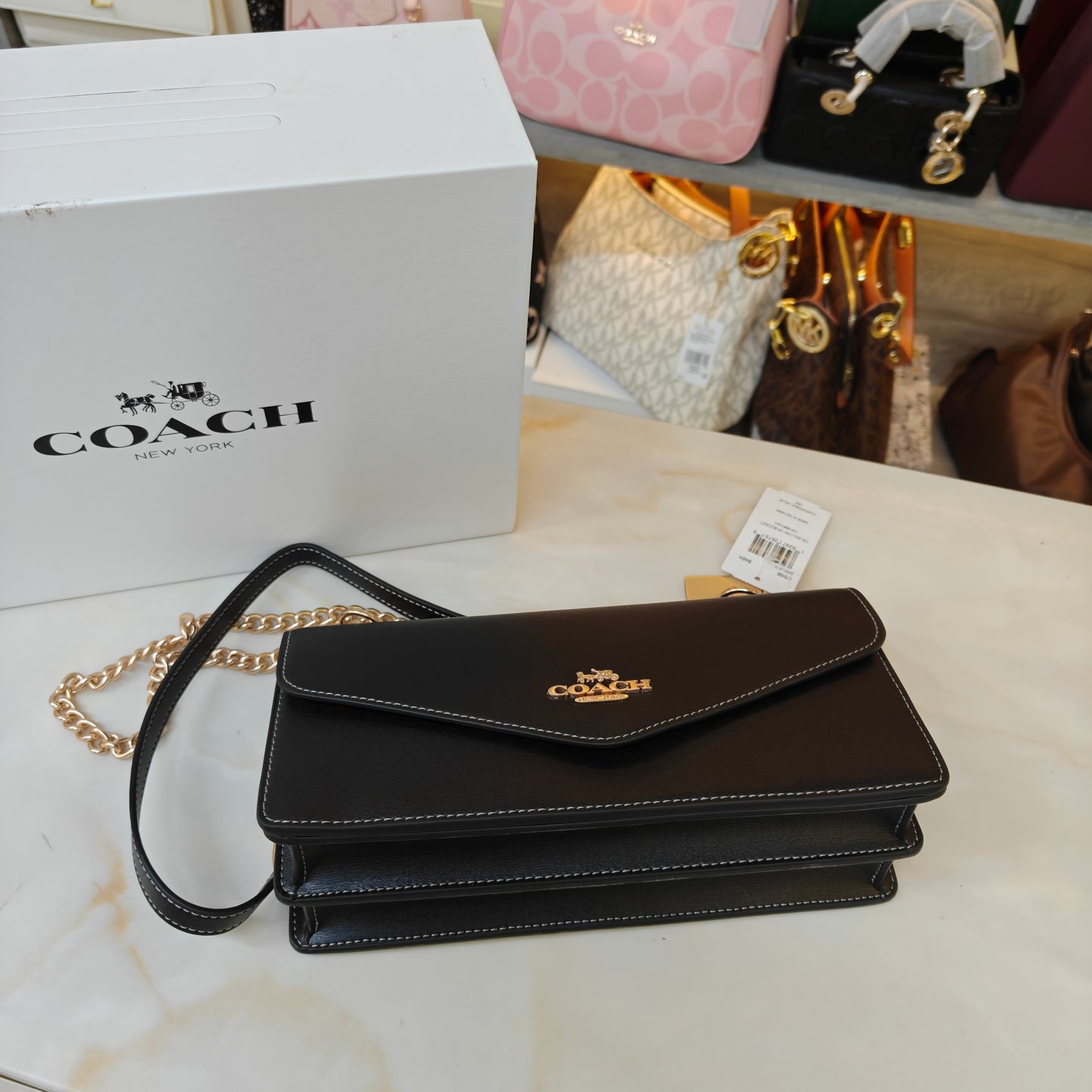 CH Klare Envelope Sling/Shoulder Bag - Midnight Black (Ultra Premium)