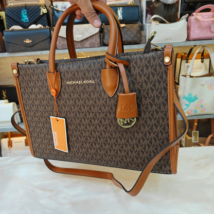 MK Mirella Tote Bag - Tan Coffee