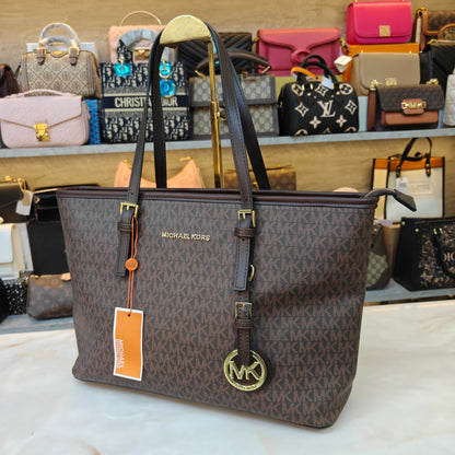 MK86 3 Partition Tote Bag - Coffee Colour