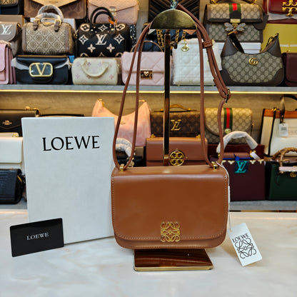 LW Goya Silk Handbag - Brown (Ultra Premium)